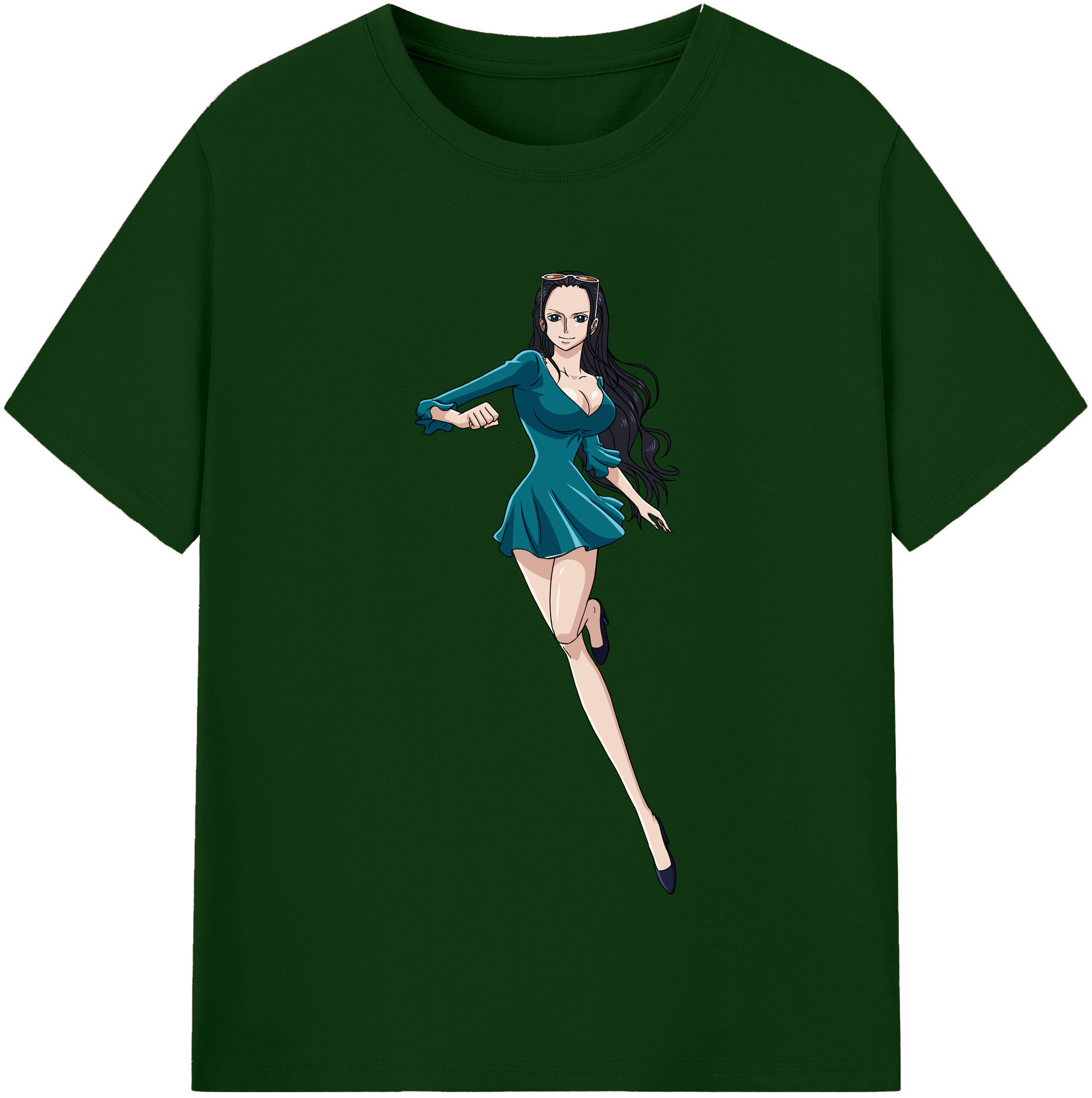 ワンピース ニコ・ロビン ONE PIECE Nico Robin 綿100％半袖Tシャツ（フロントプリント）